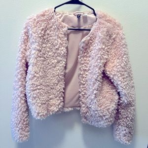 Light Pink Cropped Jacket